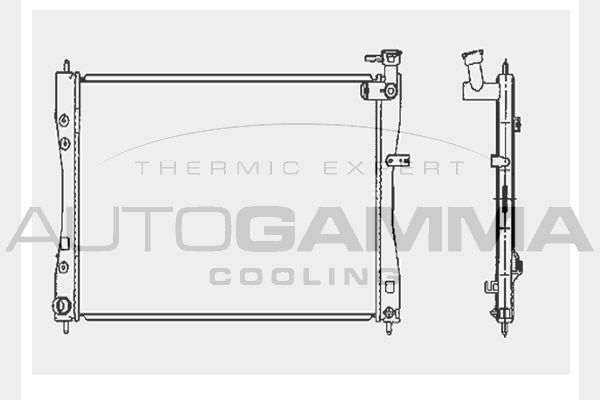 AUTOGAMMA Radiators, Motora dzesēšanas sistēma 104418