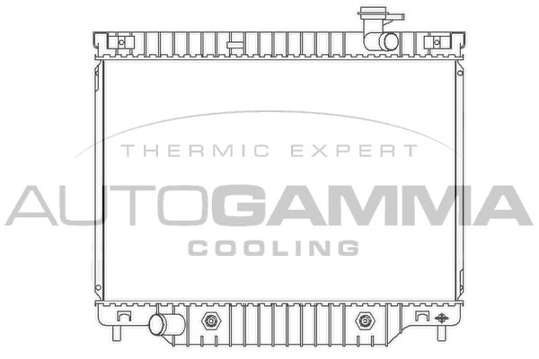 AUTOGAMMA Радиатор, охлаждение двигателя 104422