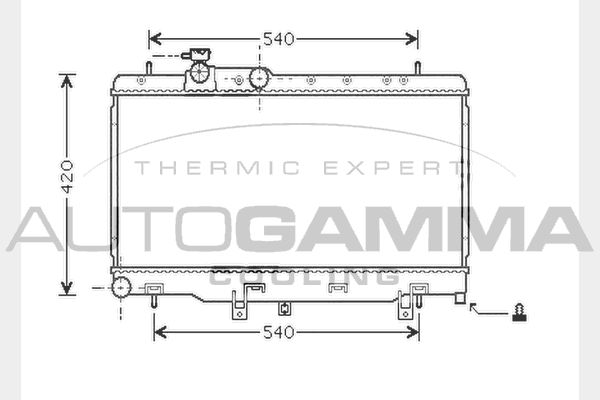AUTOGAMMA Radiators, Motora dzesēšanas sistēma 104475