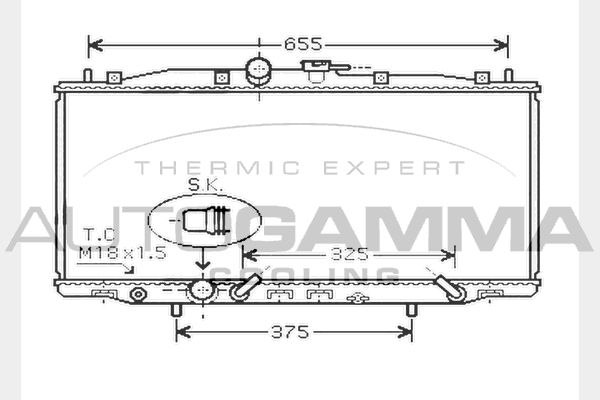 AUTOGAMMA Radiators, Motora dzesēšanas sistēma 104517