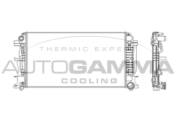 AUTOGAMMA Radiators, Motora dzesēšanas sistēma 104534