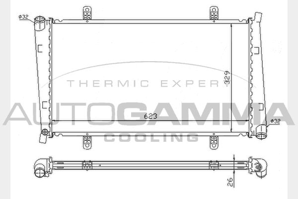 AUTOGAMMA Radiators, Motora dzesēšanas sistēma 104545