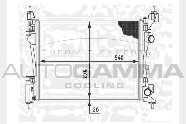 AUTOGAMMA Radiators, Motora dzesēšanas sistēma 104556
