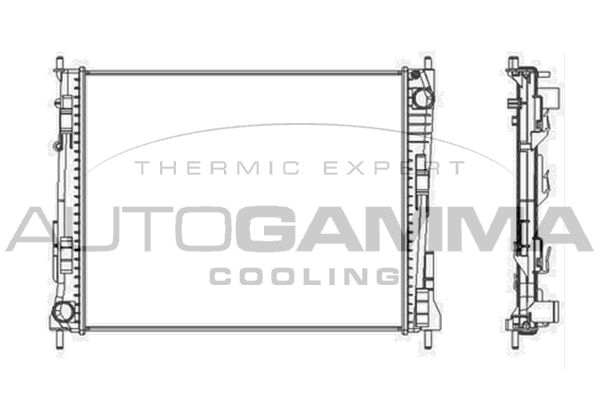 AUTOGAMMA Radiators, Motora dzesēšanas sistēma 104561