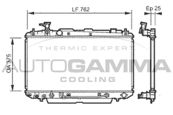 AUTOGAMMA Radiators, Motora dzesēšanas sistēma 104567