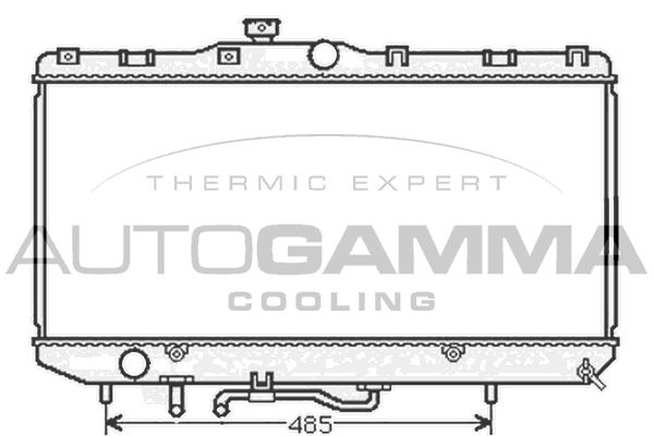 AUTOGAMMA Radiators, Motora dzesēšanas sistēma 104568