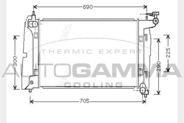 AUTOGAMMA Radiators, Motora dzesēšanas sistēma 104570