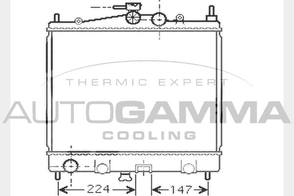 AUTOGAMMA Radiators, Motora dzesēšanas sistēma 104598