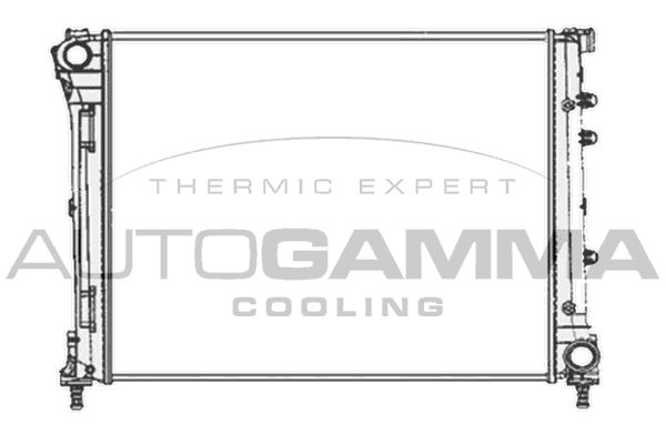 AUTOGAMMA Радиатор, охлаждение двигателя 104619