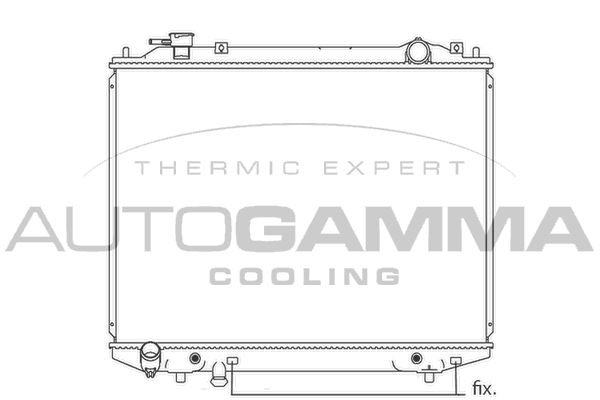 AUTOGAMMA Radiators, Motora dzesēšanas sistēma 104621