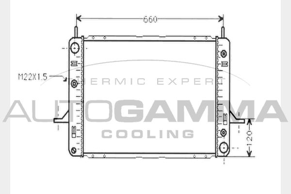 AUTOGAMMA Radiators, Motora dzesēšanas sistēma 104639