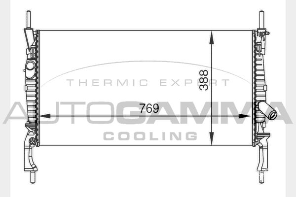 AUTOGAMMA Radiators, Motora dzesēšanas sistēma 104643