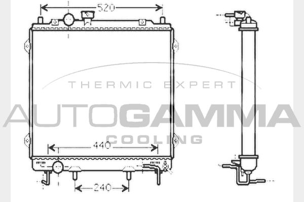 AUTOGAMMA Radiators, Motora dzesēšanas sistēma 104647