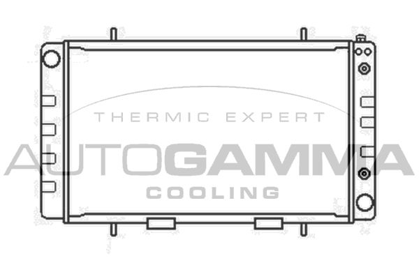 AUTOGAMMA Радиатор, охлаждение двигателя 104660