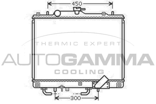 AUTOGAMMA Radiators, Motora dzesēšanas sistēma 104688