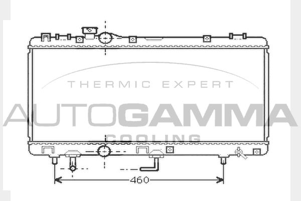 AUTOGAMMA Радиатор, охлаждение двигателя 104742