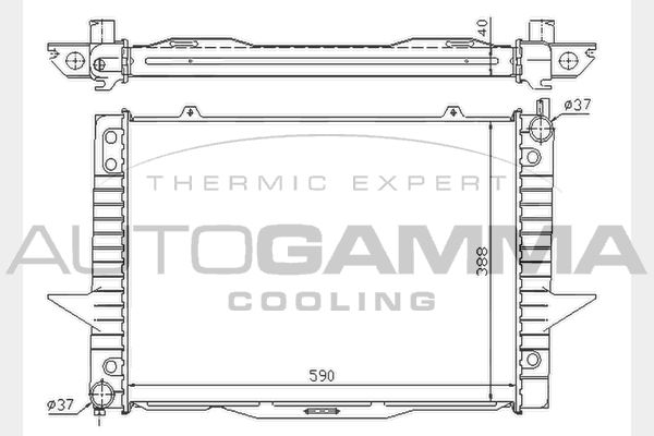 AUTOGAMMA Radiators, Motora dzesēšanas sistēma 104753