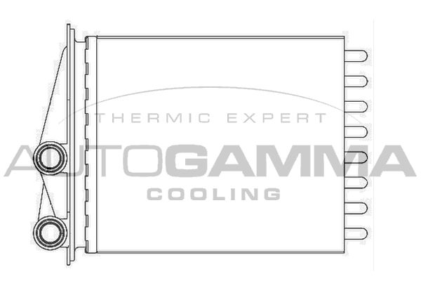 AUTOGAMMA Теплообменник, отопление салона 104773