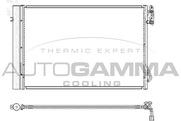 AUTOGAMMA Конденсатор, кондиционер 104775