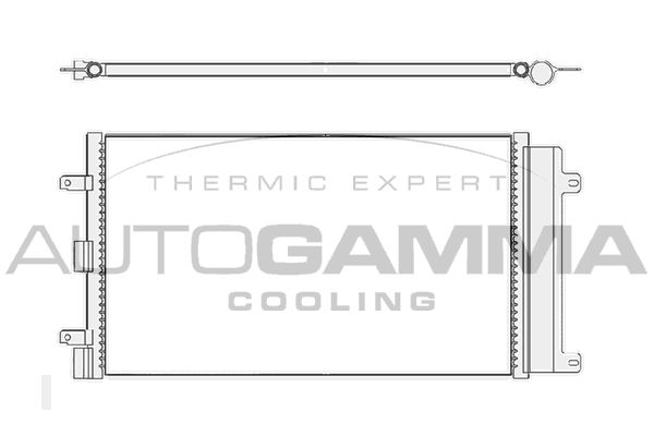 AUTOGAMMA Конденсатор, кондиционер 104777