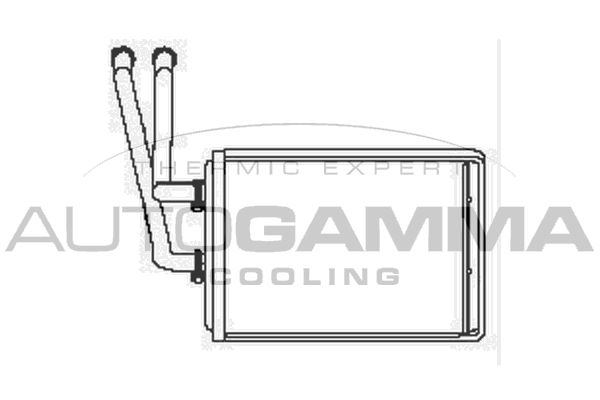 AUTOGAMMA Теплообменник, отопление салона 104805