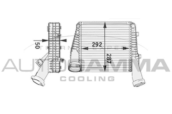 AUTOGAMMA Интеркулер 104893