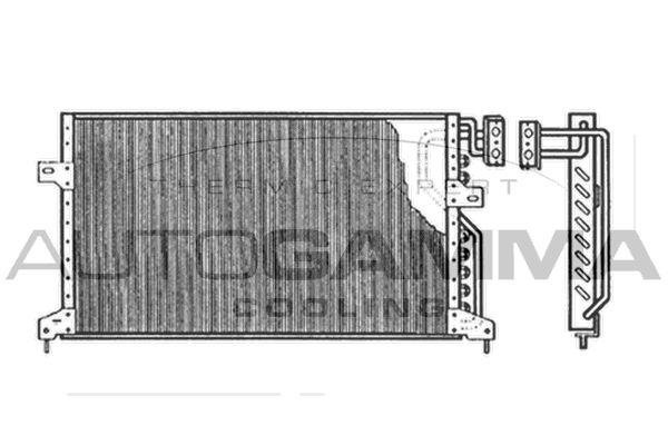 AUTOGAMMA Конденсатор, кондиционер 104978