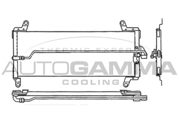 AUTOGAMMA Конденсатор, кондиционер 104982