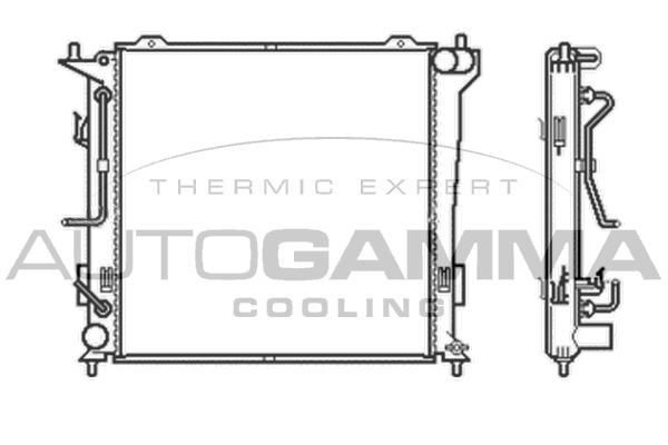 AUTOGAMMA Radiators, Motora dzesēšanas sistēma 105050