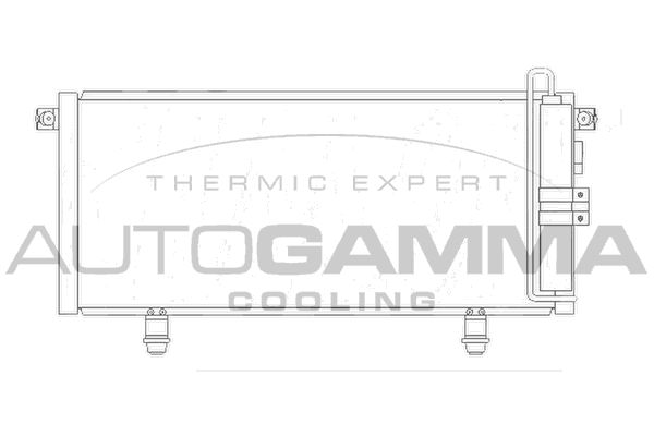 AUTOGAMMA Конденсатор, кондиционер 105083