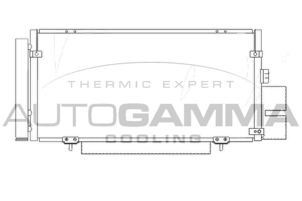 AUTOGAMMA Конденсатор, кондиционер 105086