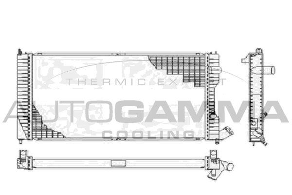 AUTOGAMMA Радиатор, охлаждение двигателя 105088