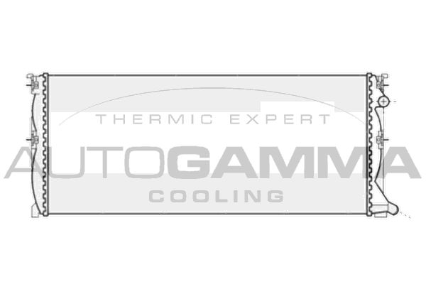 AUTOGAMMA Радиатор, охлаждение двигателя 105133