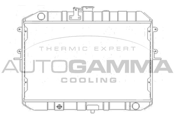 AUTOGAMMA Радиатор, охлаждение двигателя 105153