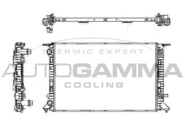 AUTOGAMMA Радиатор, охлаждение двигателя 105156