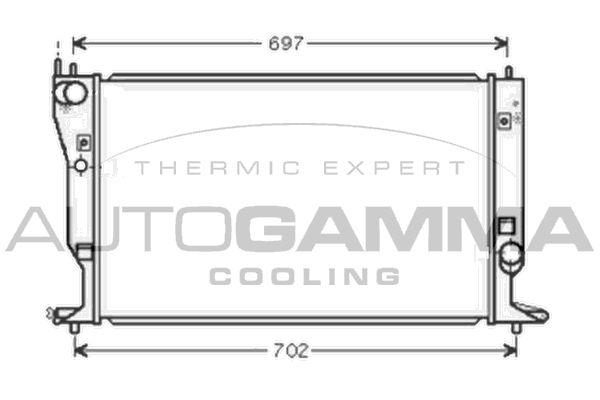 AUTOGAMMA Radiators, Motora dzesēšanas sistēma 105182