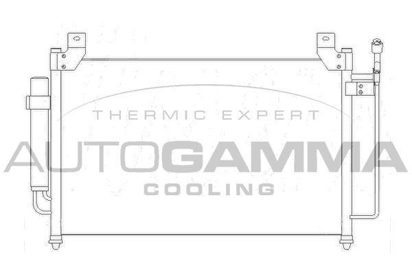 AUTOGAMMA Конденсатор, кондиционер 105197