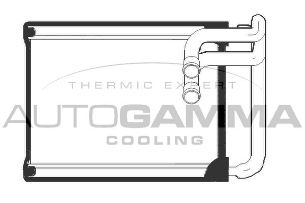 AUTOGAMMA Теплообменник, отопление салона 105276