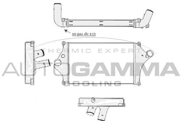 AUTOGAMMA Интеркулер 105298