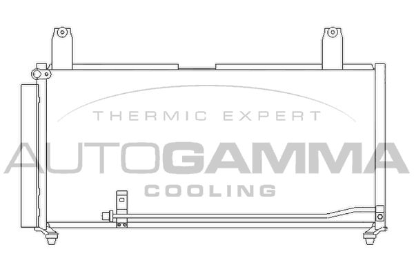 AUTOGAMMA Конденсатор, кондиционер 105406