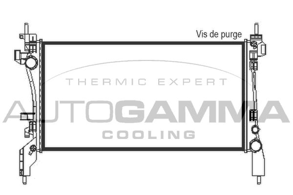 AUTOGAMMA Radiators, Motora dzesēšanas sistēma 105430