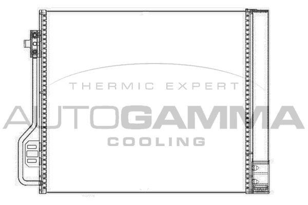 AUTOGAMMA Конденсатор, кондиционер 105477