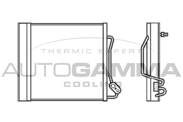 AUTOGAMMA Конденсатор, кондиционер 105509