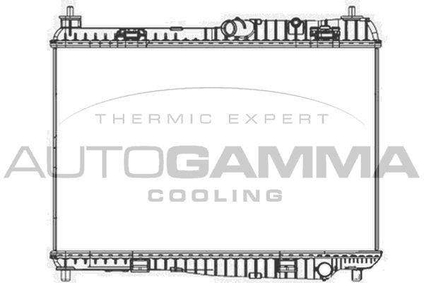 AUTOGAMMA Радиатор, охлаждение двигателя 105522