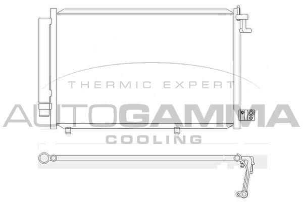 AUTOGAMMA Конденсатор, кондиционер 105523
