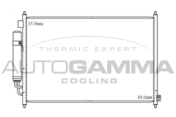 AUTOGAMMA Конденсатор, кондиционер 105541