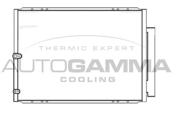 AUTOGAMMA Конденсатор, кондиционер 105544