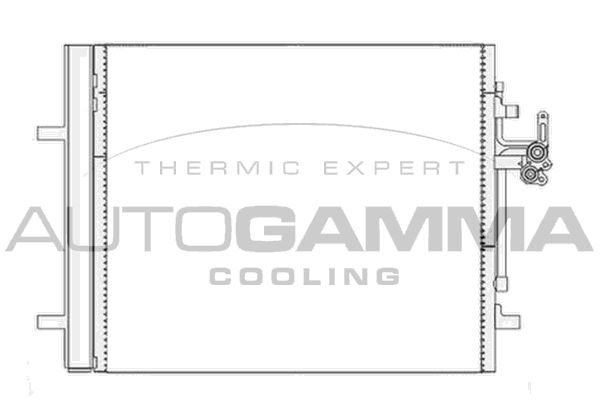 AUTOGAMMA Конденсатор, кондиционер 105598