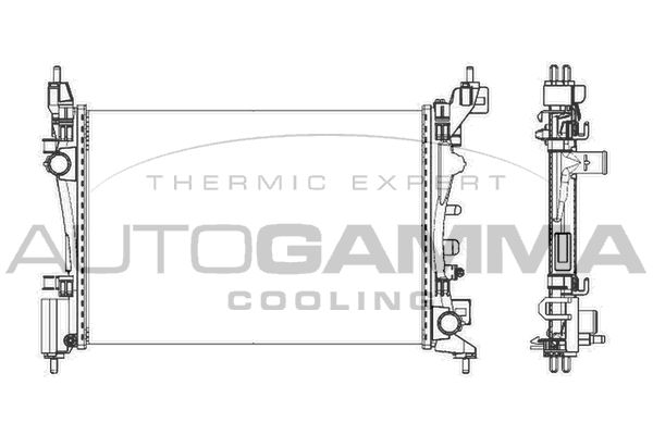 AUTOGAMMA Radiators, Motora dzesēšanas sistēma 105624