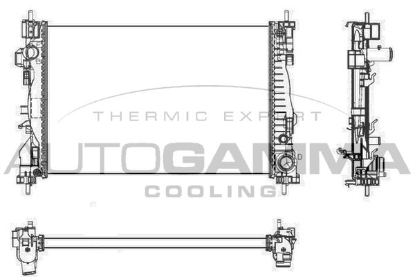 AUTOGAMMA Radiators, Motora dzesēšanas sistēma 105625